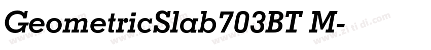 GeometricSlab703BT M字体转换